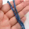 Халцедон (агат) синий 1/2 нити 4,5 мм