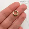 Колечки неразъемные 11,5 мм (золото)