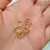 Колечки витые 8 мм, 10 шт (золото)