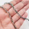 Хрустальные рондели СЕРО-ЗЕЛЕНЫЕ 3х2,5 мм с напылением