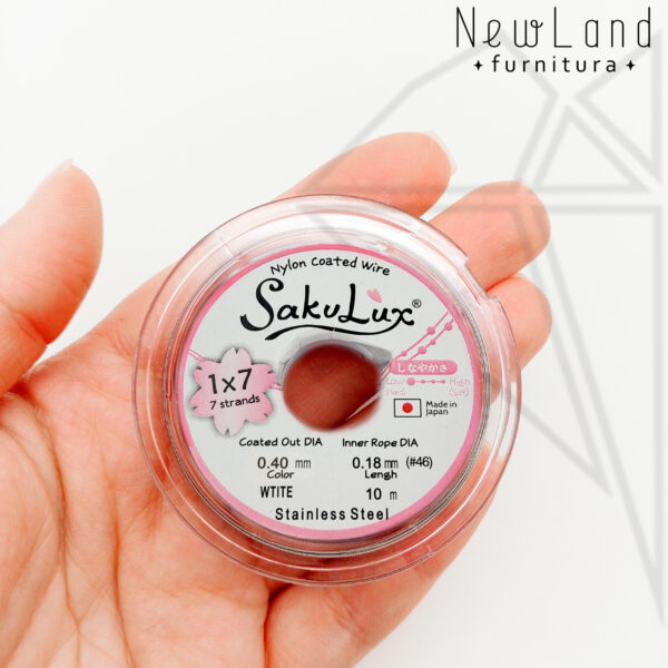 Тросик FLEXY 7 - Sakulux - 0,4 мм (серебро) катушка
