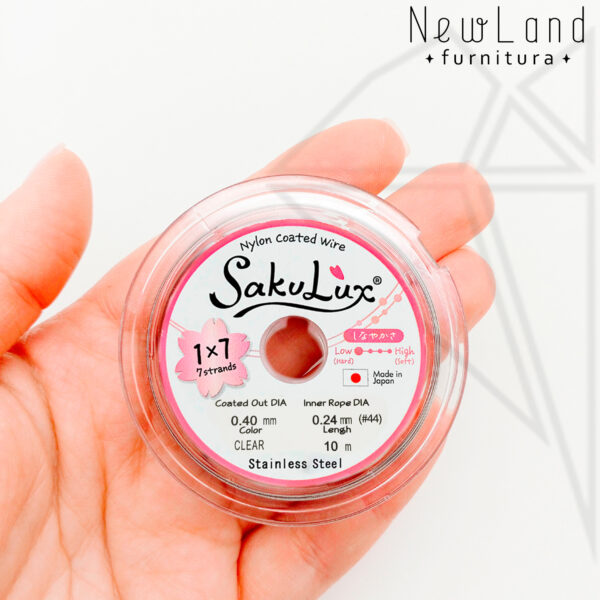 Тросик FLEXY 7 - Sakulux - 0,4 мм (серебро темное) катушка